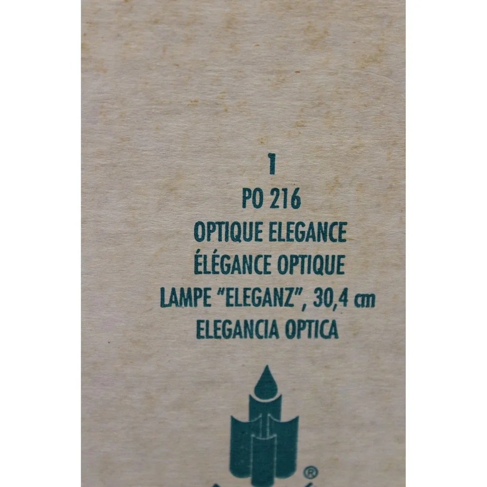 PartyLite Optique Elegance Clear Glass Hurricane Candle Lamp 12